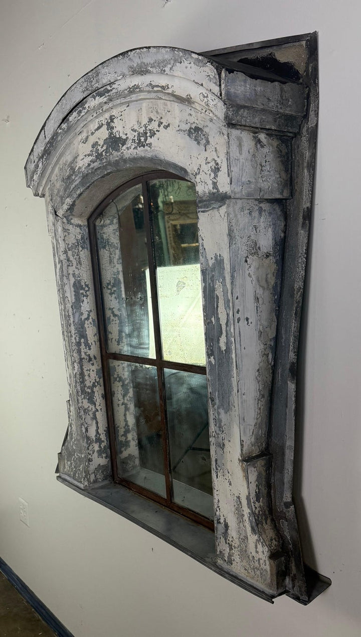 19th C. French Architectural Dormer Mirror