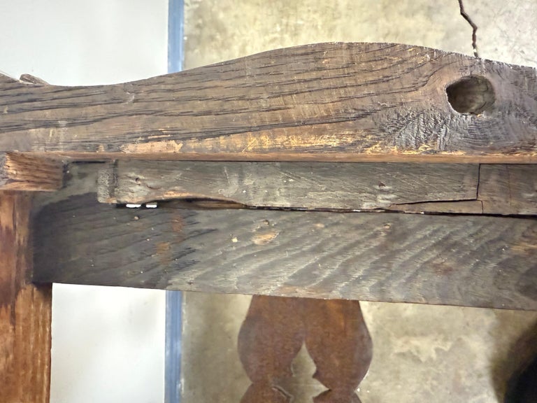19th Century American Renaissance Revival Marble-Top Side Table