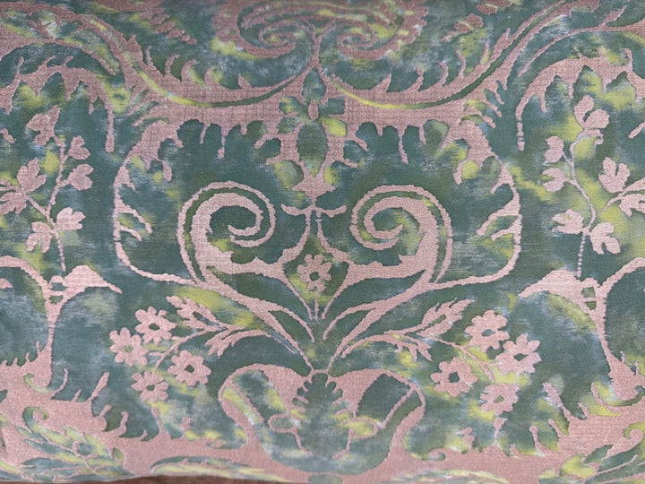Pair of Green Fortuny Pillows