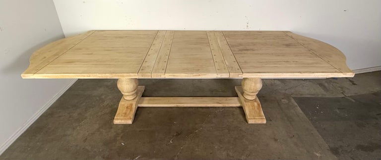 Spanish Style Refractory Table w/ Leaf Extension C. 1930's