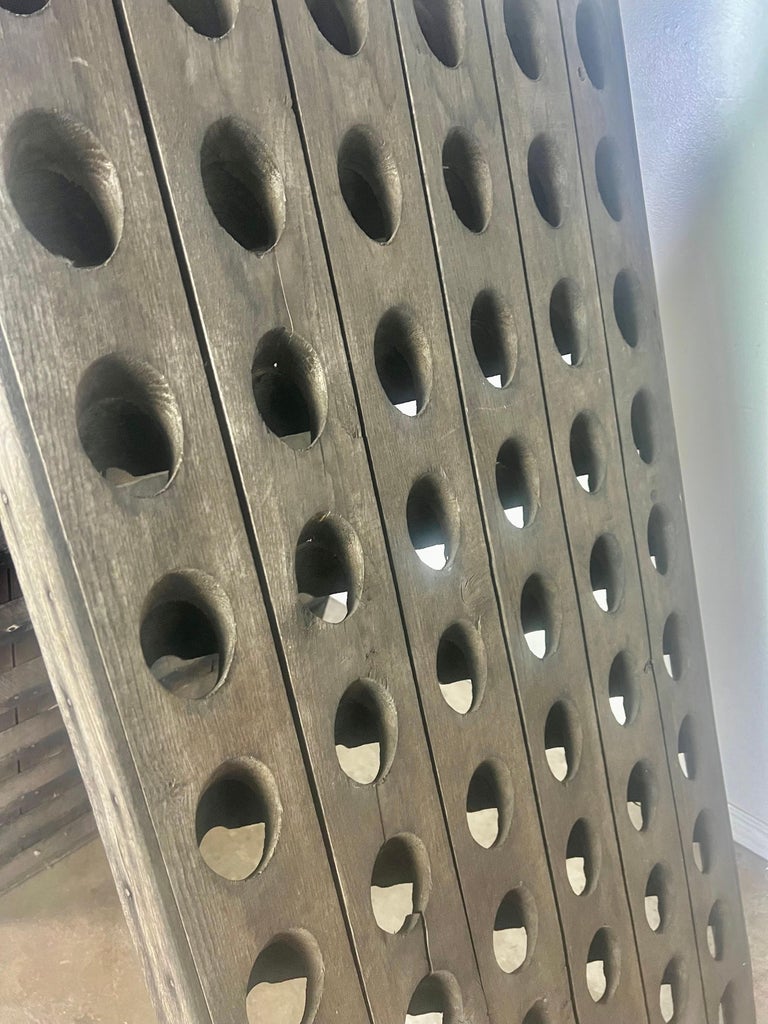 19th century French Oak Wine Rack