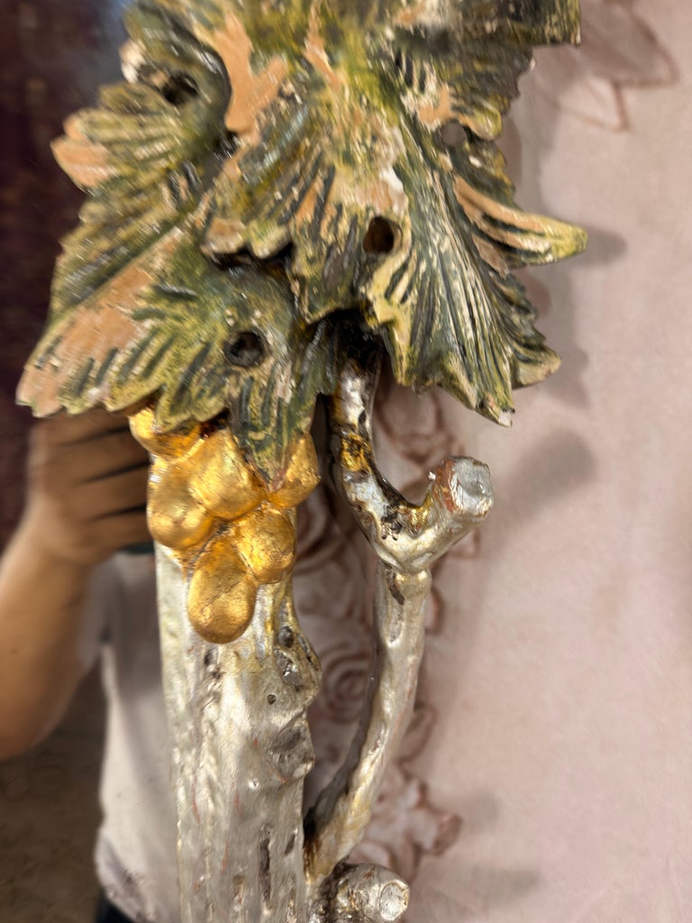 Pair of Italian Baroque Wall Mirrors, Hand-Carved Wood, Circa 1960s