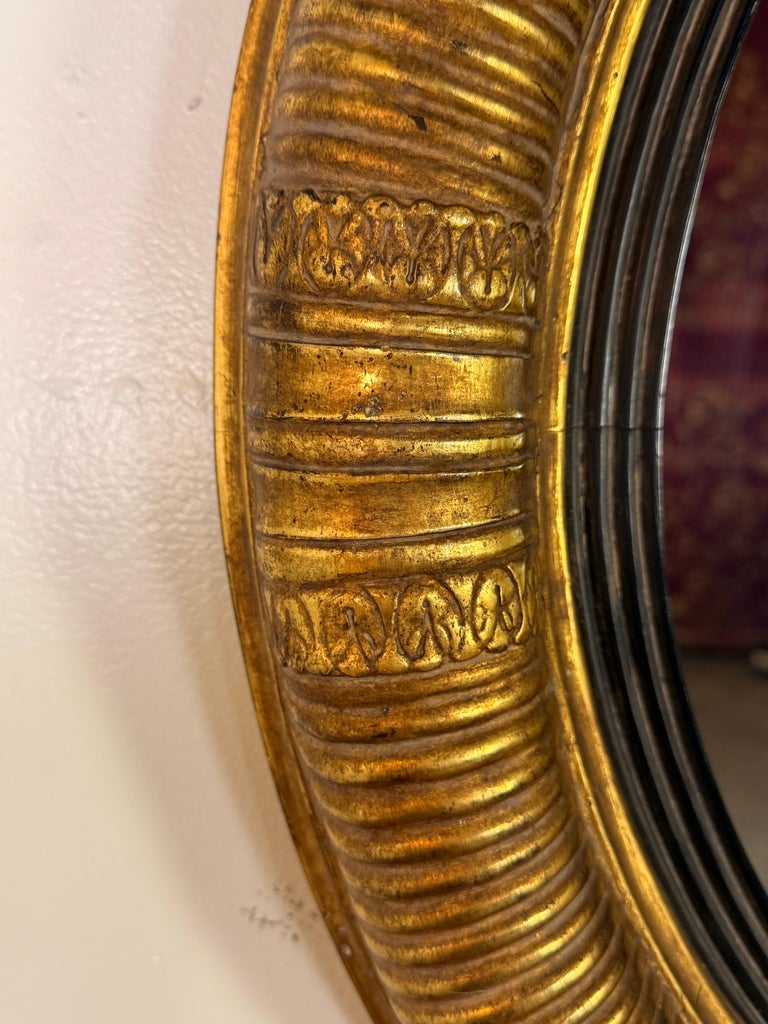 Late 19th Century Italian Giltwood Circular Mirror