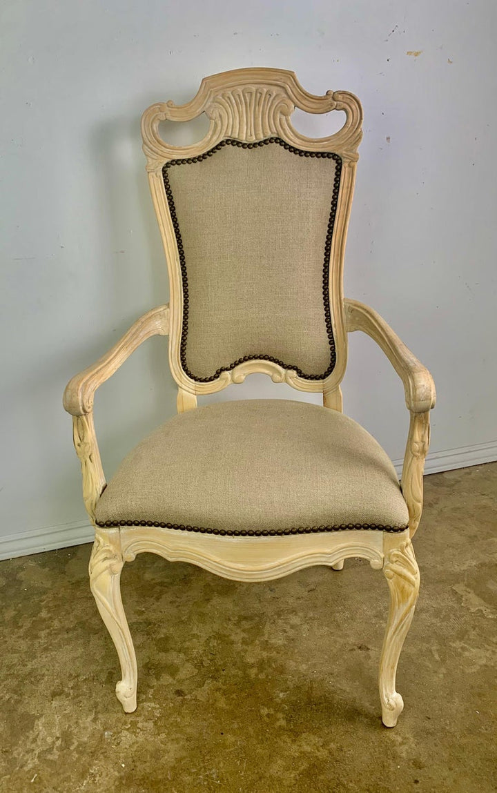 Set of Eight Italian Carved Dining Chairs C.1940’s