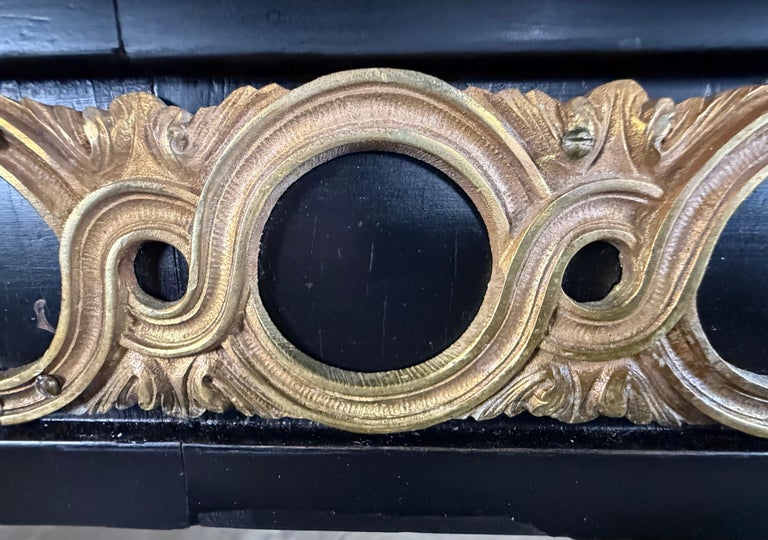 Grand French Louis XVI–Style Oval Dining Table with Gilt Pierced Apron