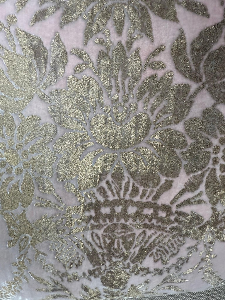 Rare Pink Velvet Fortuny Pillows