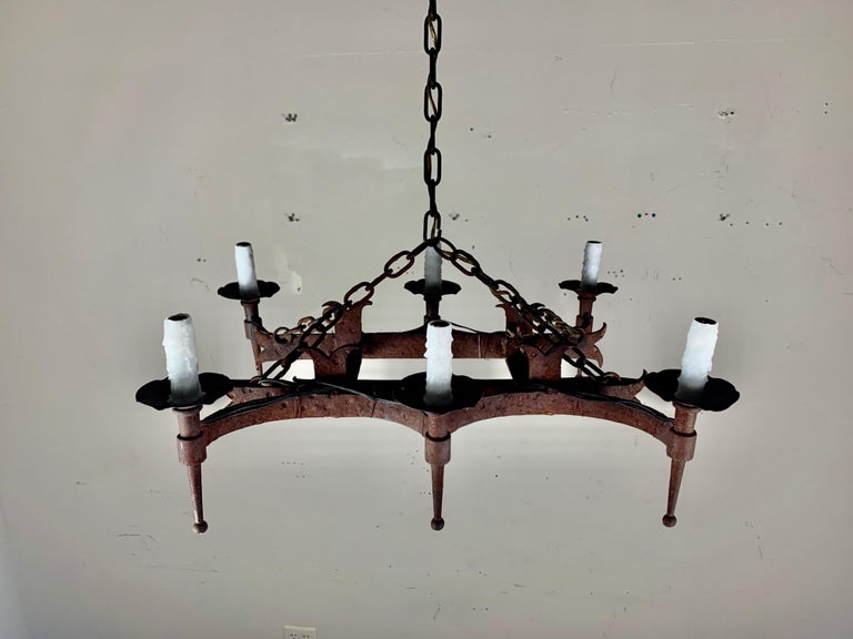 Spanish Wrought Iron Chandelier