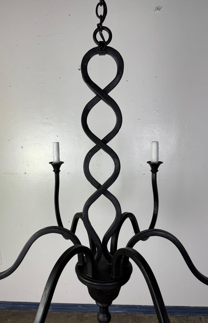 Wrought Iron Mulholland Chandelier by Miamar Home