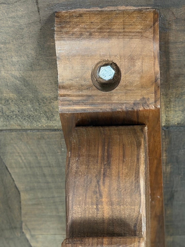 .Monumental Spanish Baroque Walnut Trestle Dining Table by Miamar Home