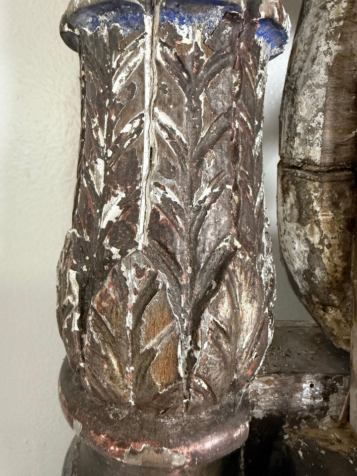 Italian Carved Silvered Mirror