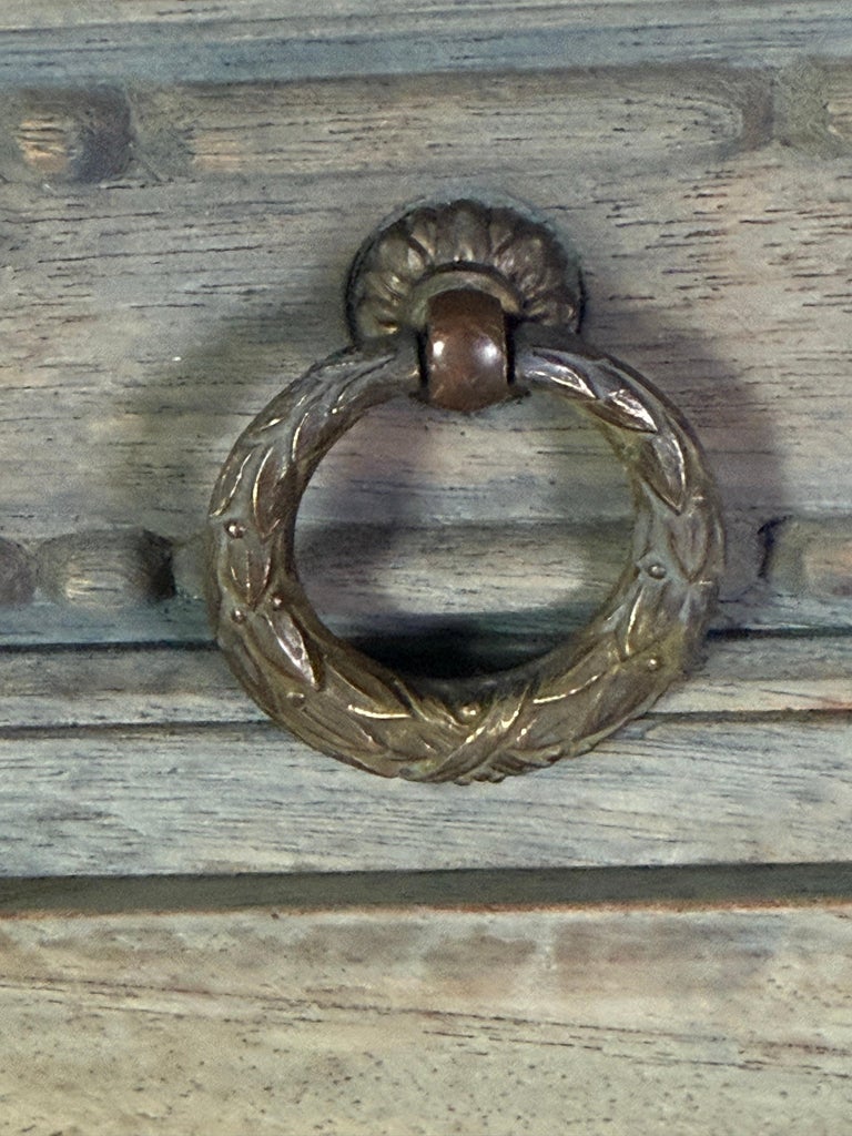 19th Century Italian Neoclassical Demilune Credenza with Marble Top