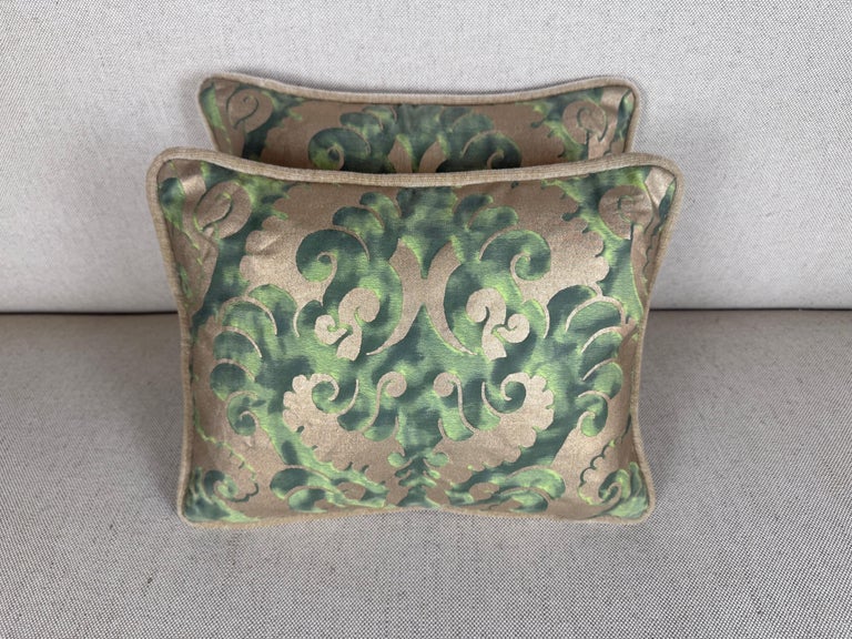 Pair of Petite Fortuny Venetian Textile Pillows