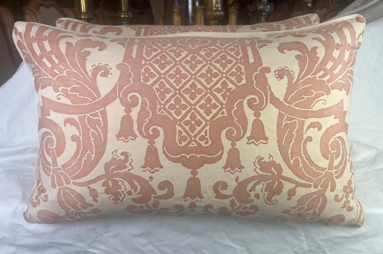 Pair of Carnavalet Patterned Fortuny Pillows