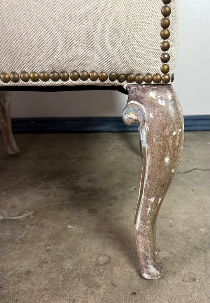 19th Louis XV Style Linen Settee