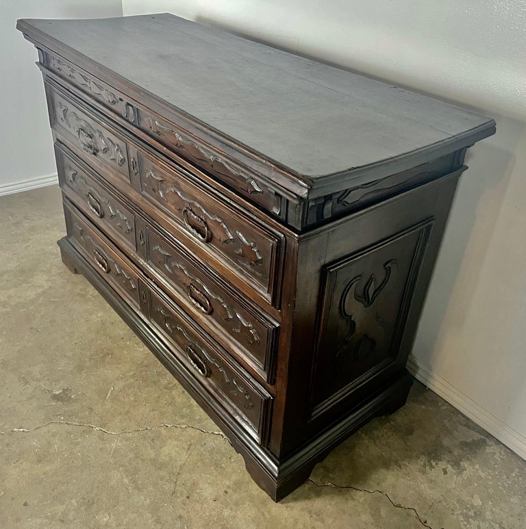 19th C. Italian Walnut Chest of Drawers