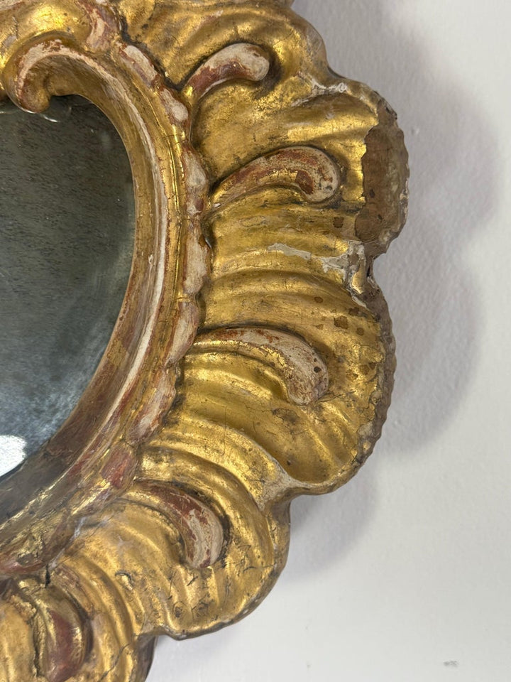 Pair of Italian Rococo Revival Giltwood Mirrors, Circa 1850–1870