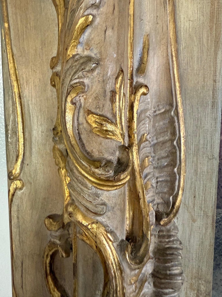Pair of 19th C. Italian Door Surrounds w/ Antique Mirror