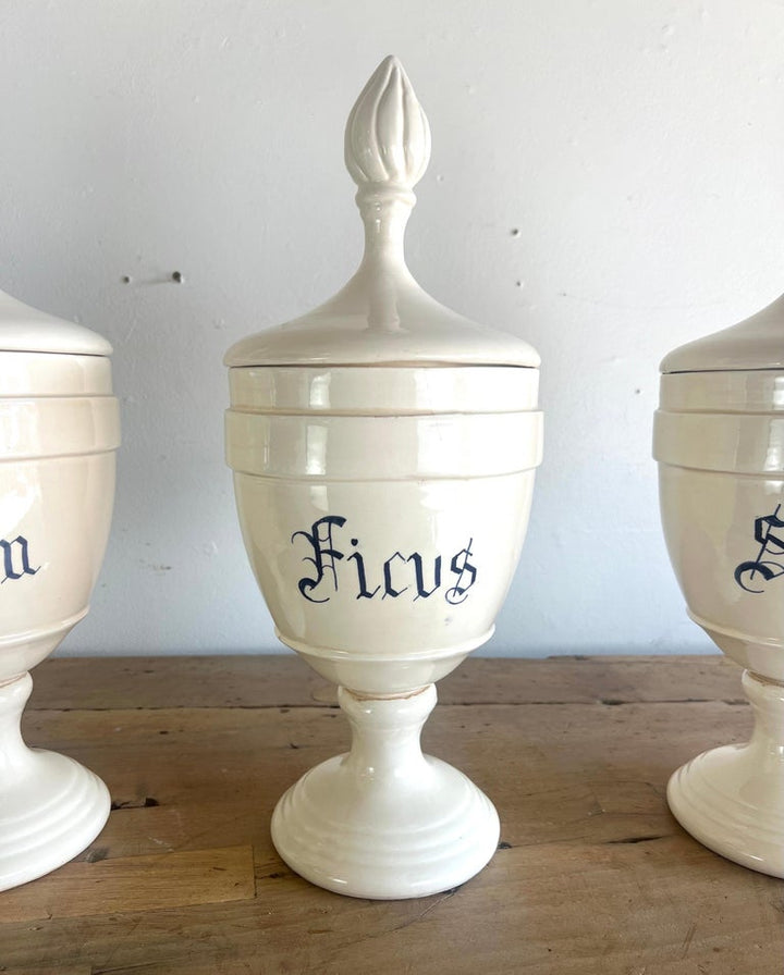 Set of Six Apothecary Jars w/ Lids