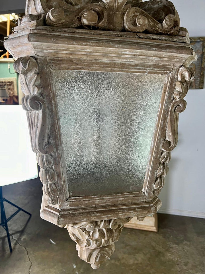 Carved Italian Baroque Lantern C. 1940's