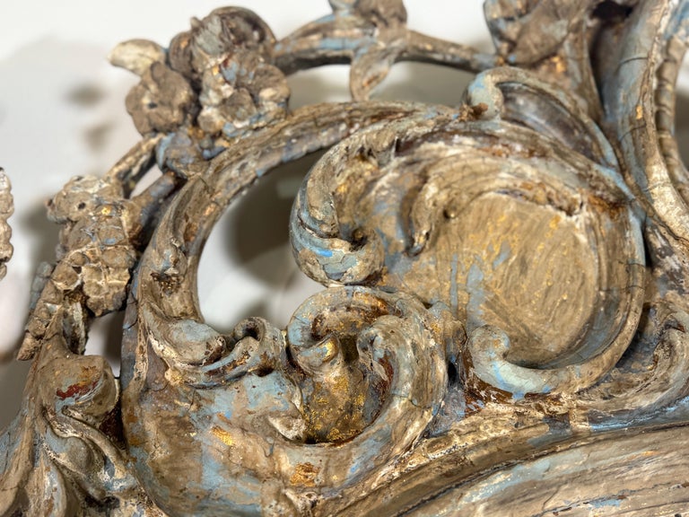 Pair of Monumental Italian Baroque Giltwood Mirrors-18th Century