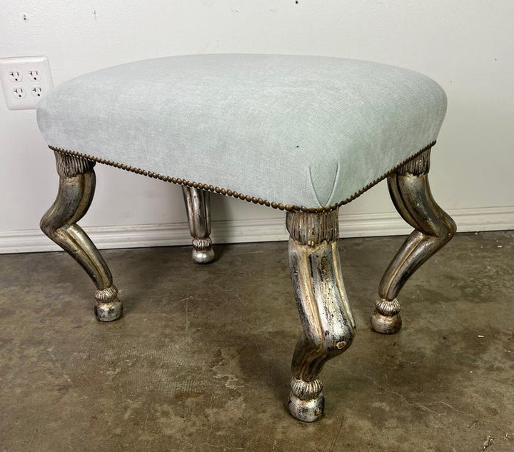 Pair of Benches w/ Silvered Antelope Legs