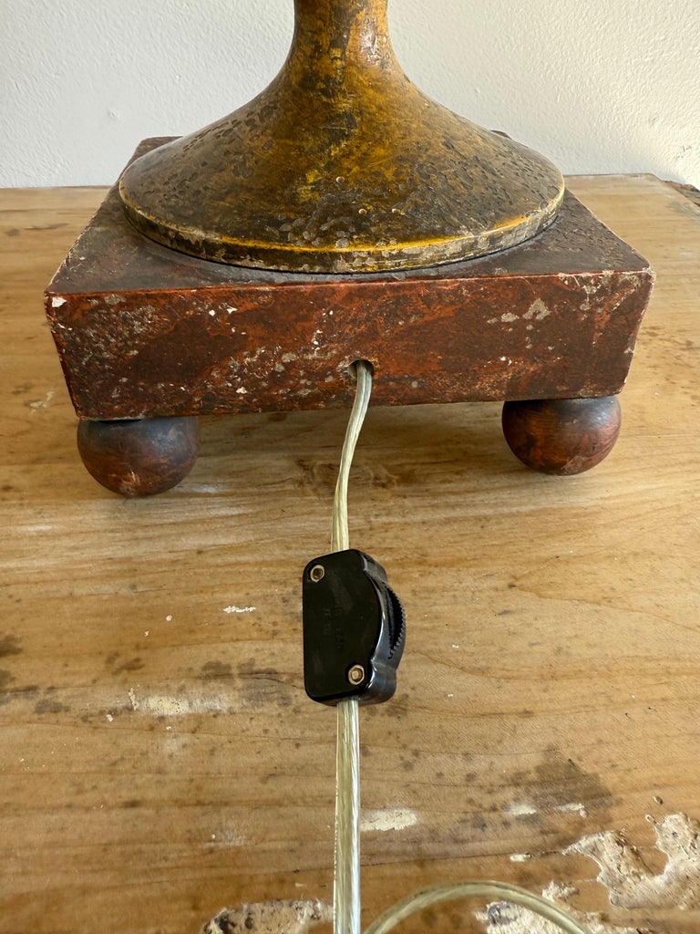 Pair of Hand Painted Lamps w/ Parchment Shades