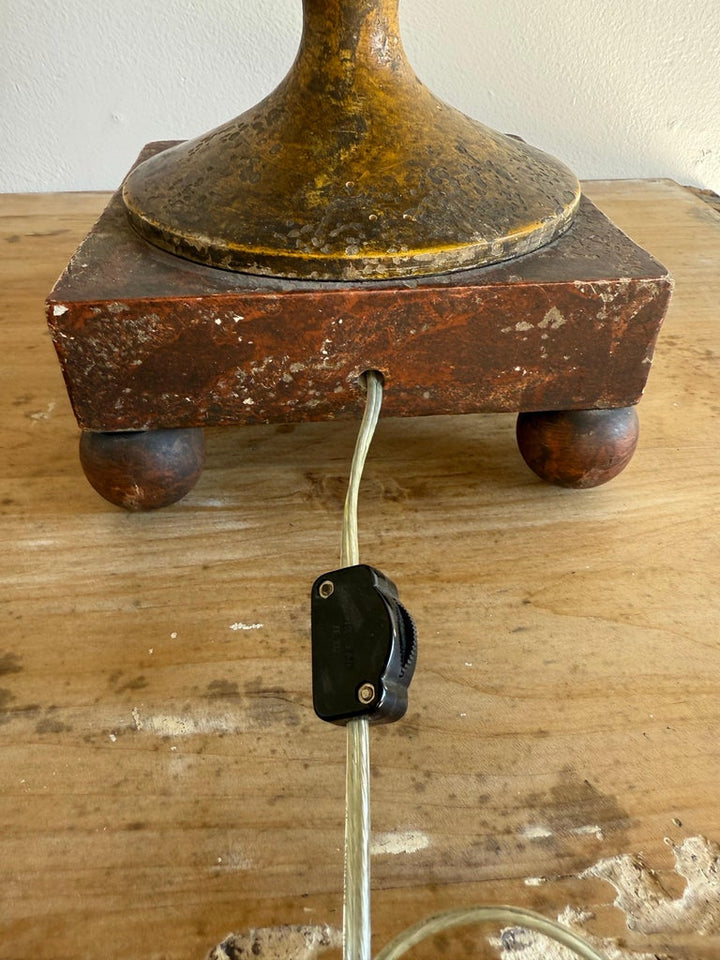 Pair of Hand Painted Lamps w/ Parchment Shades