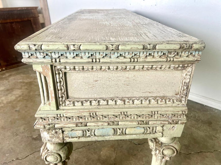 French Louis XVI Style Painted Console