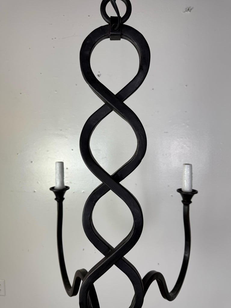 Wrought Iron Mulholland Chandelier by Miamar Home