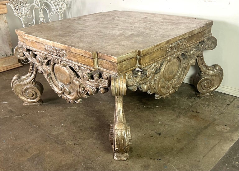 Custom Monumental Baroque Style Coffee Table by MLA