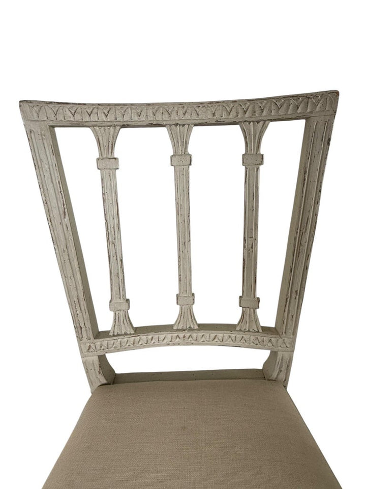 Set of Eight Swedish Gustavian Style Dining Chairs, 19th Century