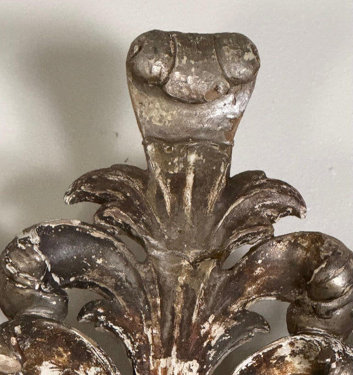 Italian Carved Silvered Mirror