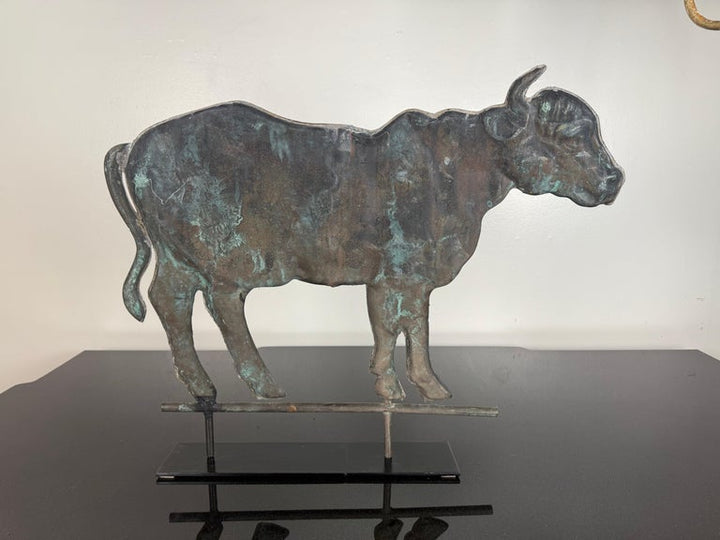 19th Century American Copper Bull Weathervane
