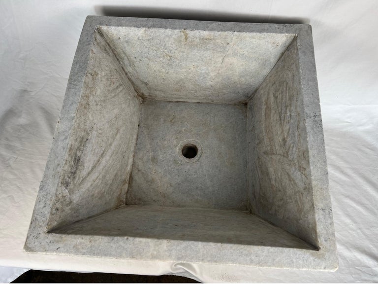 Italian Limestone Square Shaped Sink