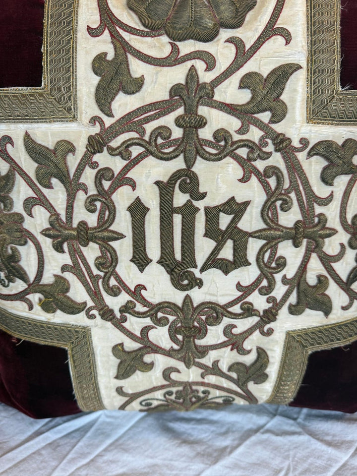 19th C. Italian Ecclesiastical Pillow