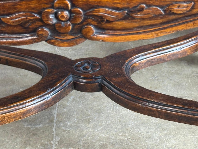 Eight French Provincial-style dining chairs