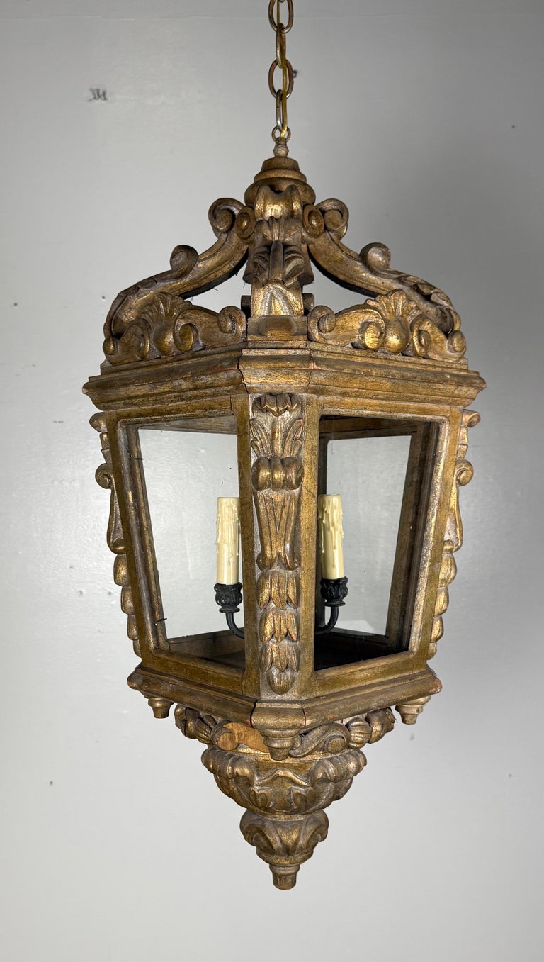 Northern Italian Giltwood Lantern