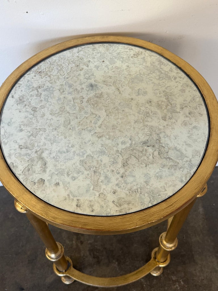 Italian Neoclassical Gilt Gueridon Side Table by Miamar Home