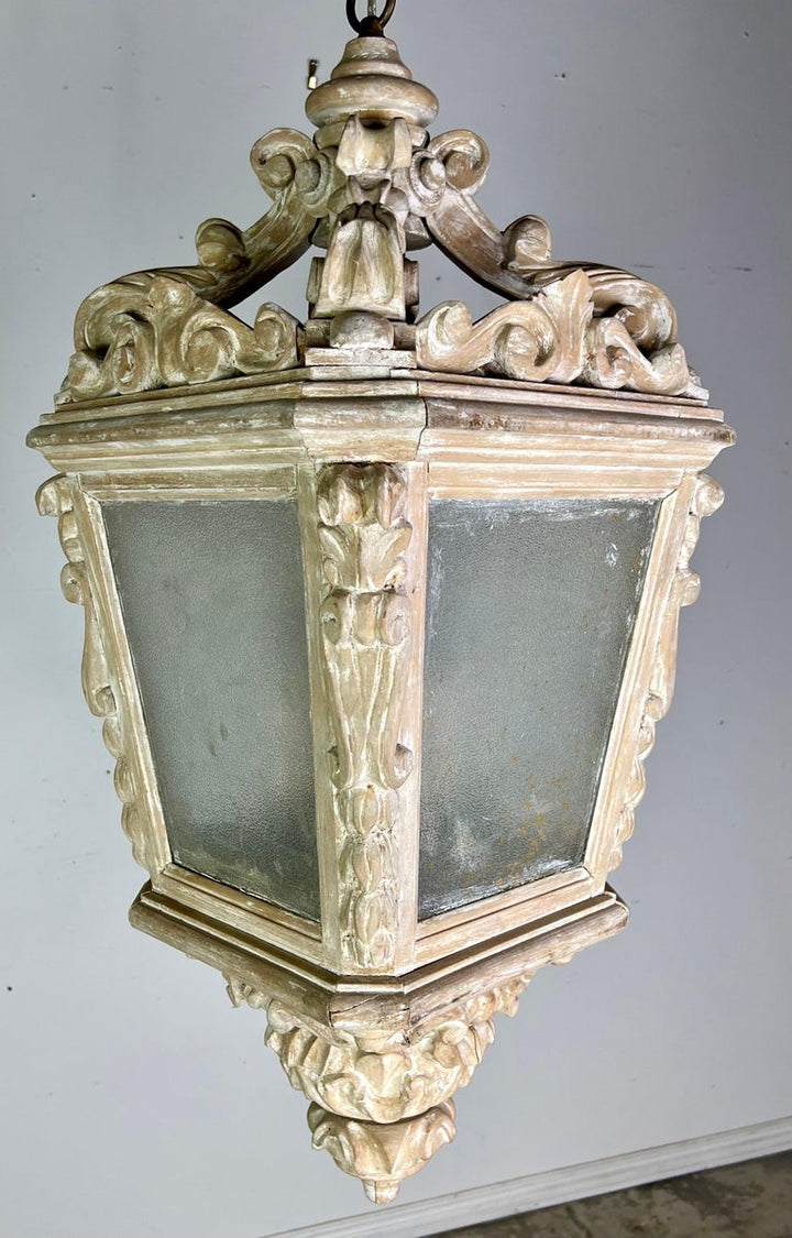 Carved Italian Baroque Lantern C. 1940's