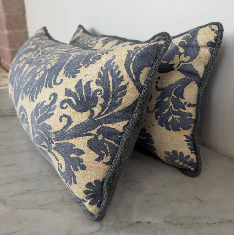 Custom Fortuny Lumbar Pillows by Melissa Levinson, Linen &amp; Cotton, USA