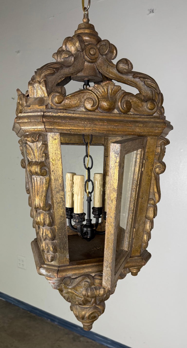 Northern Italian Giltwood Lantern