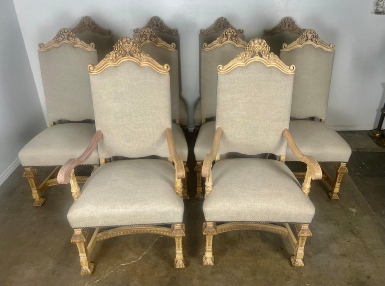 Set of Ten 19th C. Italian Dining Chairs