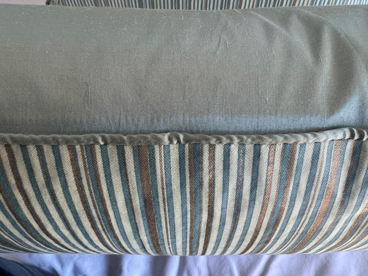 Pair of Unique Striped Fortuny Cotton Pillows