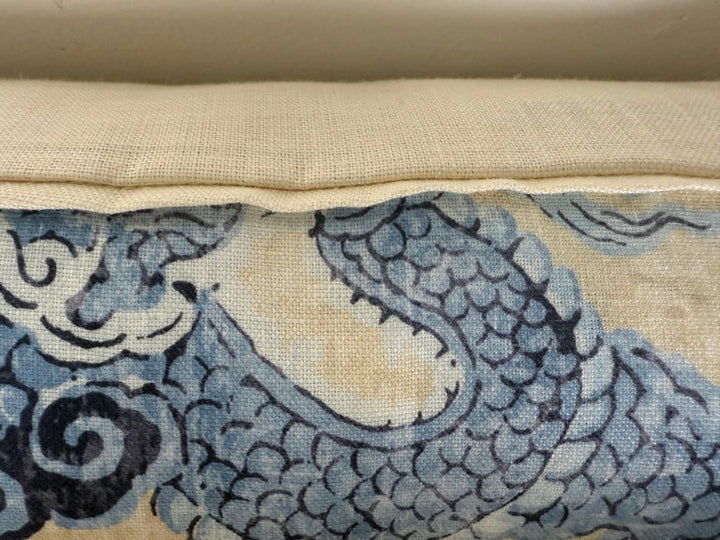 Pair of Dragon Printed linen Pillows
