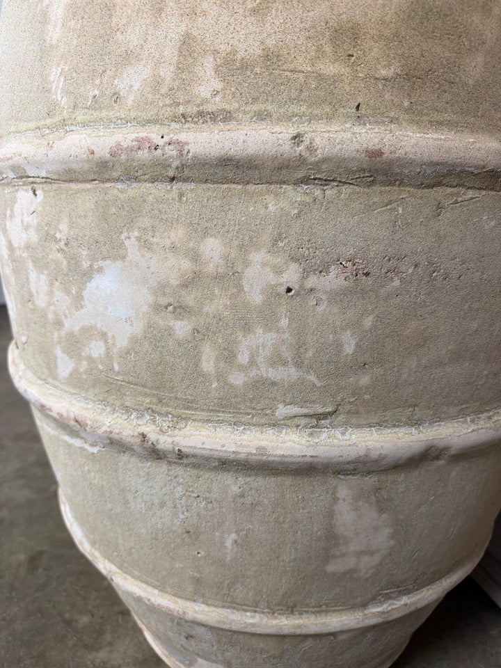 Pair of French Style Olive Jar Planters - Terracotta Barrel Pots