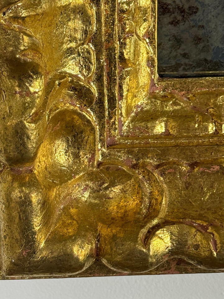 Italian Giltwood Mirror with Deep Oxidized Glass