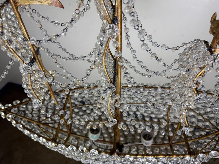 Redondo Crystal Beaded Ship Chandelier by Miamar Home