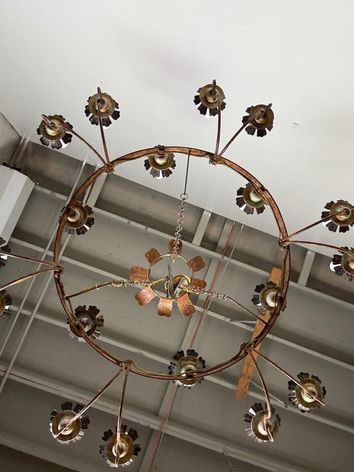 Eighteen Light Spanish Rustic Chandelier
