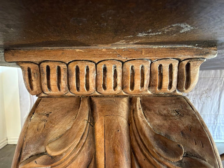 Italian Tuscan Revival Extendable Dining Table