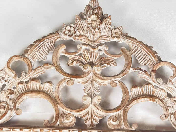 Large Carved and Painted Italian Rococo-Style Mirror
